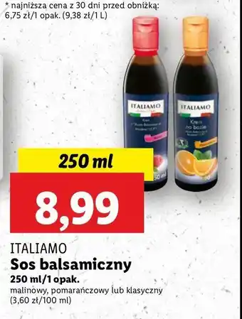 Lidl Sos balsamiczny z sokiem malinowym Italiamo oferta