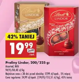 Biedronka Praliny Lindt lindor oferta