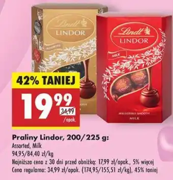 Biedronka Praliny Lindt lindor oferta