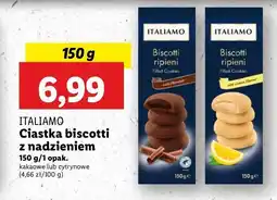 Lidl Ciastka z nadzieniem z kremem czekoladowym Italiamo oferta