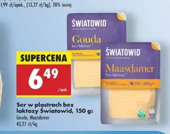 Biedronka Ser gouda bez laktozy Światowid oferta