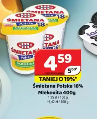 Delfin Smietana Polska 18% Mlekovita oferta