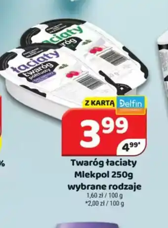 Delfin Twaróg łaciaty Mlekpol oferta