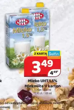 Delfin Mleko UHT 1,5% Mlekovita oferta