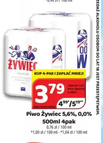 Delfin Piwo Zywiec 5,6%, 0,0% oferta