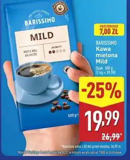 ALDI Kawa mielona Barissimo oferta