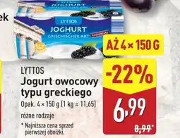 ALDI Jogurt typu greckiego Lyttos oferta