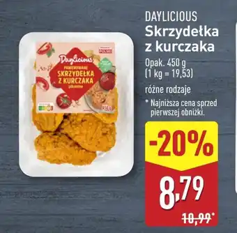 ALDI Skrzydełka z kurczaka Daylicoius oferta