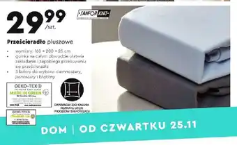 Biedronka Prześcieradło pluszowe oferta