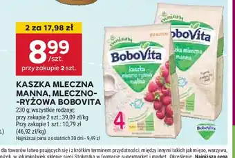 Stokrotka Kaszka mleczna manna Bobovita oferta