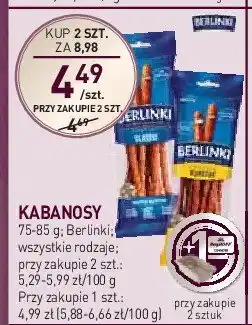 Stokrotka Kabanosy z serem Morliny berlinki oferta