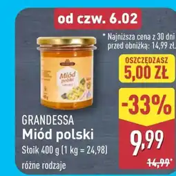 ALDI Miód Grandessa oferta