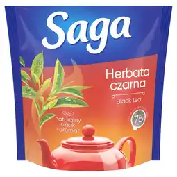 Groszek Saga Herbata czarna 105 g (75 torebek) oferta