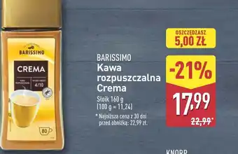 ALDI Kawa rozpuszczalna Barissimo oferta