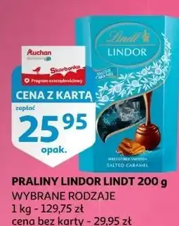 Auchan Bombonierka salted caramel Lindt Lindor oferta