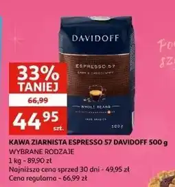 Auchan Kawa Davidoff Cafe 57 Espresso oferta