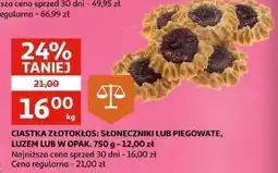 Auchan Ciastka słoneczniki Złotokłos oferta