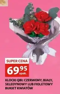 Auchan Bukiet kwiatów fioletowy Qbi oferta