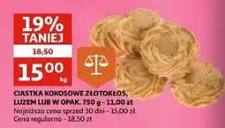 Auchan Ciastka kokosowe Złotokłos oferta