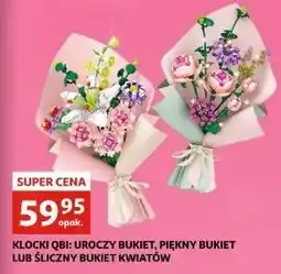 Auchan Klocki bukiet kwiatów piękny Qbi oferta