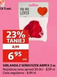 Auchan Girlanda z serduszek 2 m Arpex oferta