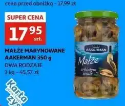 Auchan Małże marynowane w białym winie Aakerman oferta