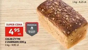 Auchan Chleb żytni z ziarnami Auchan oferta