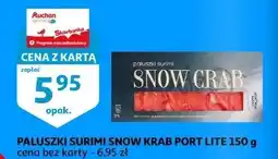 Auchan Paluszki surimi o smaku kraba Port Lite oferta