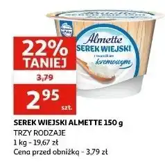 Auchan Serek wiejski z twarożkiem kremowym Hochland Almette oferta