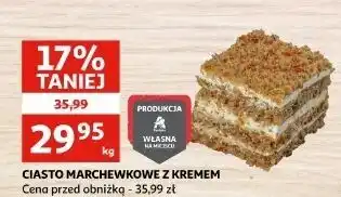 Auchan Ciasto marchewkowe z kremem oferta