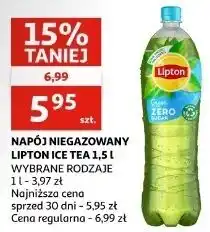 Auchan Herbata mrożona zero Lipton Green Ice Tea oferta