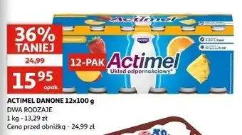 Auchan Jogurt wieloowocowy Danone Actimel oferta