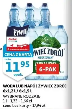 Auchan Woda niegazowana Żywiec Zdrój oferta