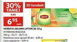 Auchan Herbata citrus Lipton Green Tea oferta