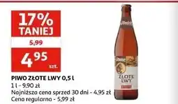 Auchan Piwo Złote Lwy oferta