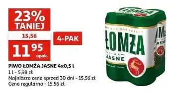 Auchan Piwo Łomża Jasne (Dawniej Export) oferta