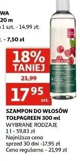 Auchan Szampon ochrona koloru Tołpa Green oferta