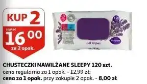 Auchan Chusteczki nawilżane lawendowe oferta