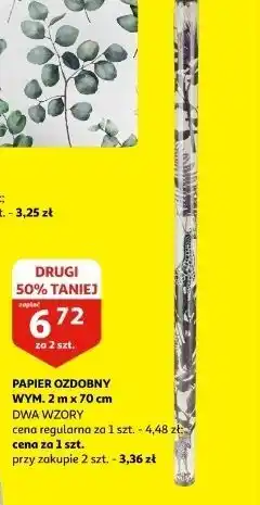 Auchan Papier ozdobny 200 x 70 cm oferta