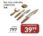 Auchan Noże z ostrzałką i obieraczką Ambition oferta