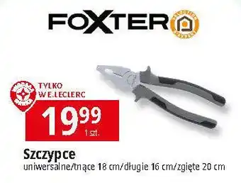 E.Leclerc Szczypce zgięte 200 mm Foxter oferta