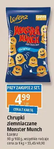 E.Leclerc Chrupki original Lorenz Monster Munch oferta