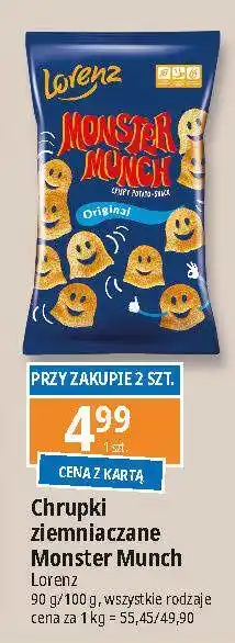 E.Leclerc Chrupki original Lorenz Monster Munch oferta