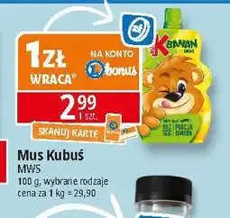 E.Leclerc Mus banan-jabłko Kubuś 100% oferta