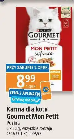 E.Leclerc Karma dla kota wołowina + kurczak jagnięcina Purina Gourmet Mon Petit oferta