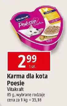 E.Leclerc Karma dla kota kurczak z warzywami w sosie Vitakraft Poesie oferta