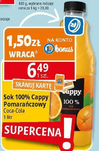 E.Leclerc Sok pomarańczowy Cappy oferta