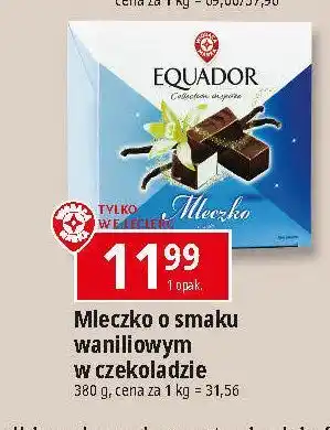 E.Leclerc Mleczko waniliowe w czekoladzie Wiodąca Marka Equador oferta