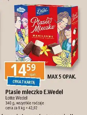 E.Leclerc Czekoladki waniliowe E. Wedel Ptasie Mleczko oferta