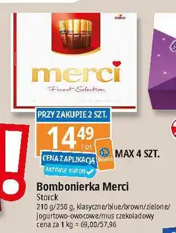 E.Leclerc Bombonierka mus czekoladowy Storck Merci oferta